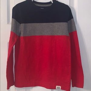 Boys Striped Gap Long Sleeve Tee